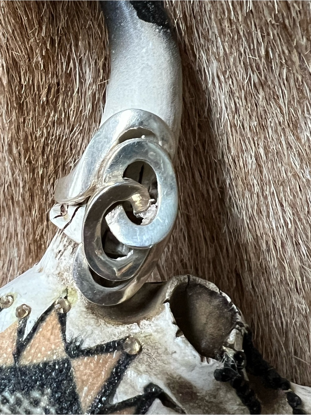 Vintage Sterling Silver Swirl Statement Ring